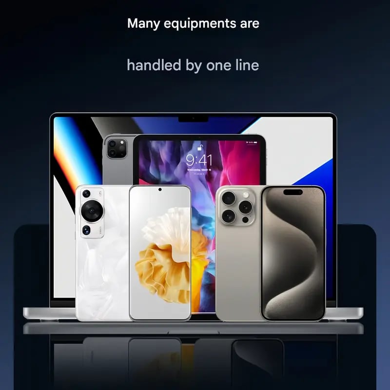 🎁Year-End Sale 🏆⚡2-in-1 Fast Charging Cable with Adjustable Phone Stand