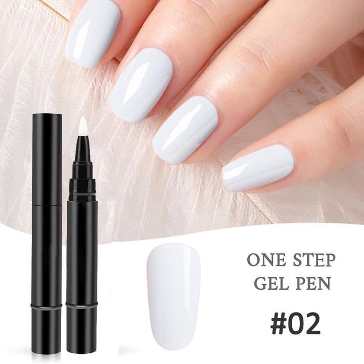 💅🌸Limited Time Buy 1 Get 1 Free ! ✨One Step Nail Gel Pen🎨Free handheld mini UV nail lamp💡