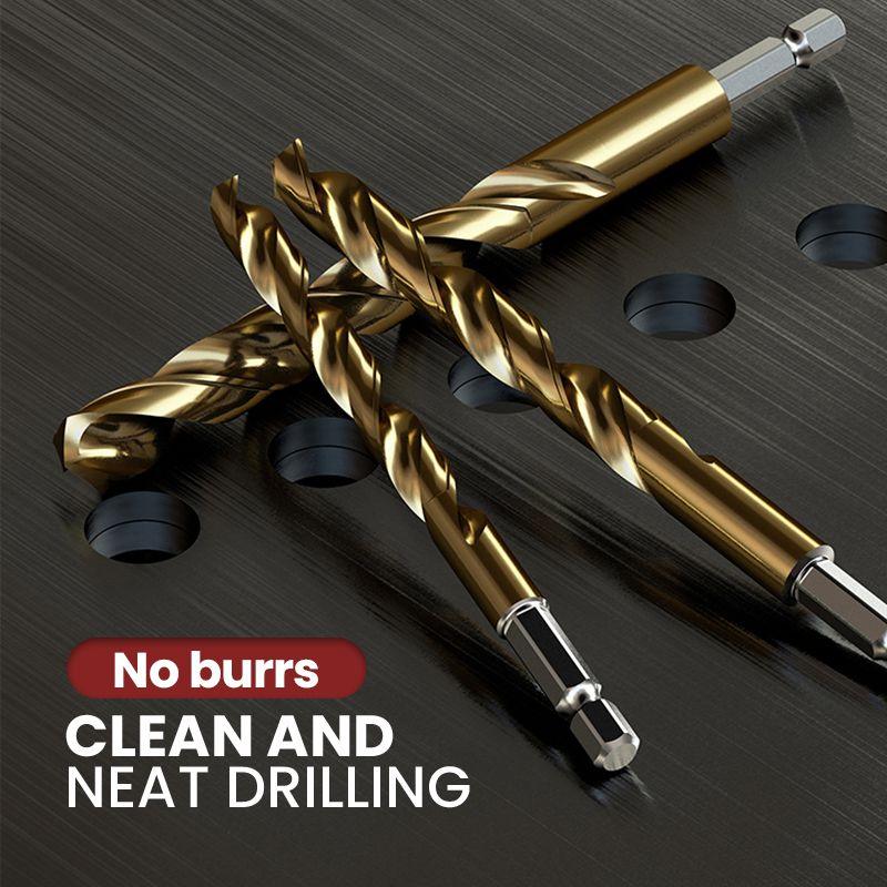 🔥High-efficiency tool favored by veteran craftsmen!Factory Outlet-99pcs Titanium Coated Drill Bit Set