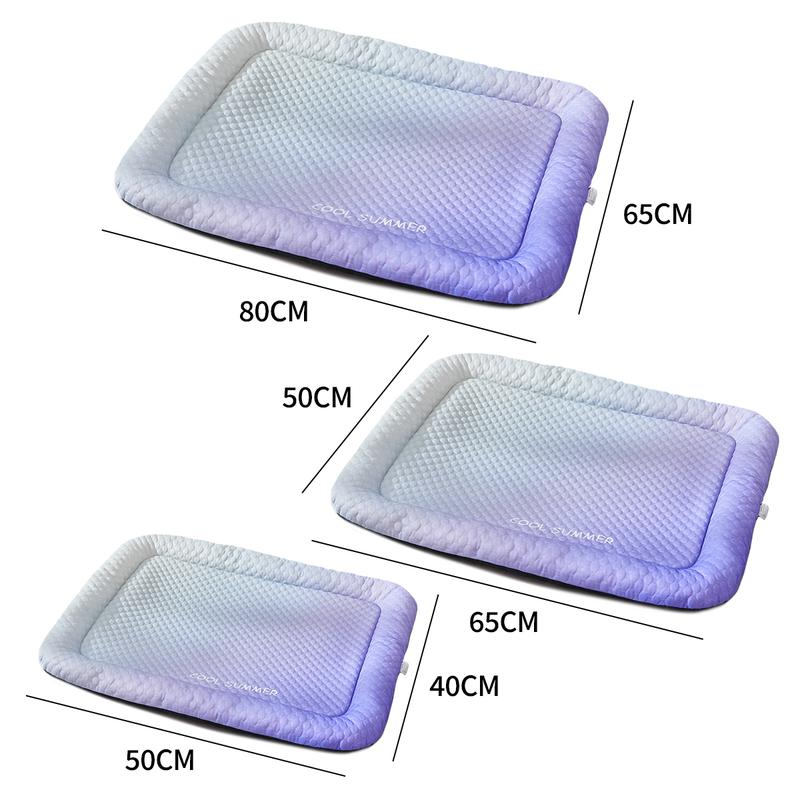 💖❄️Pet Cooling Mat for Dogs & Cats 🐾 Naturally Cool Ice-Silk Pad • Breathable, Washable & Soft 🐶🐱