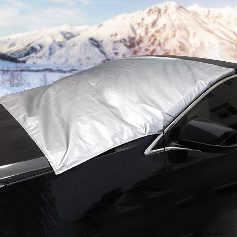 4-Layer Magnetic Windshield Car Cover - Thermal Insulation & Frost Protection with Easy Installation ❄️🔗