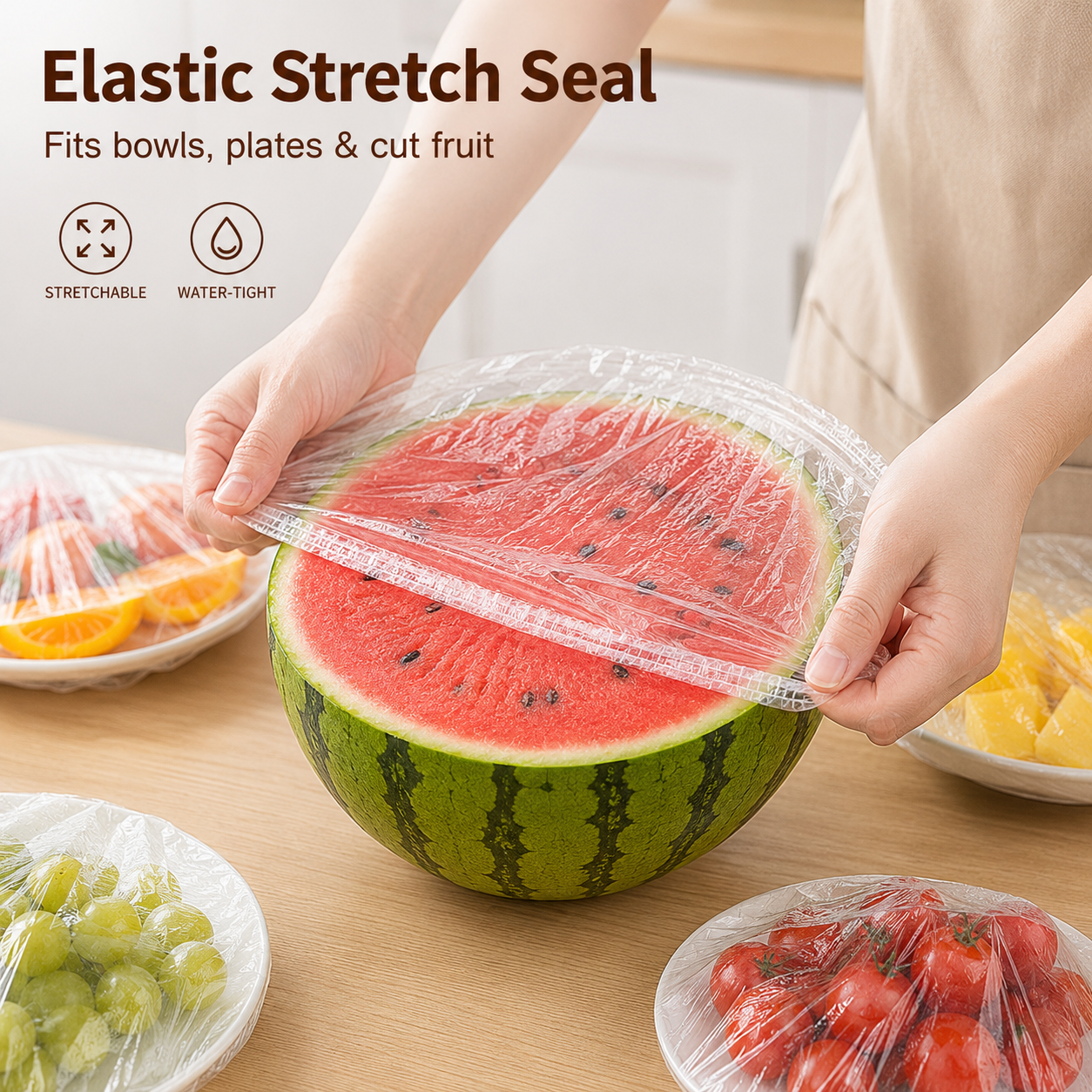 🔥Disposable Stretch Food Covers for Bowls & Plates 2