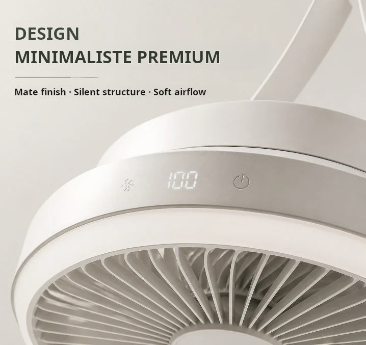 ⏳🔥LIMITED-TIME 52% OFF! 🌬️ Rechargeable Ceiling Fan with LED Light – Cool & Bright Anywhere ✨