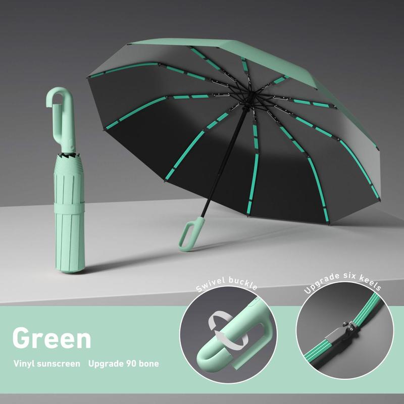 🔥Automatic Folding Umbrella – Windproof, Waterproof & Compact ☔ with Loop Buckle for Everyday Carry 🌬️💧