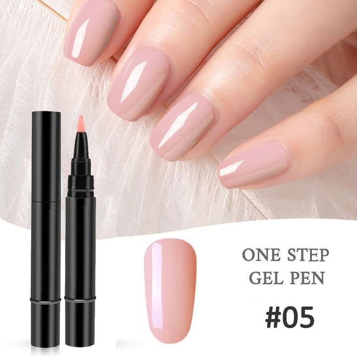 💅🌸Limited Time Buy 1 Get 1 Free ! ✨One Step Nail Gel Pen🎨Free handheld mini UV nail lamp💡