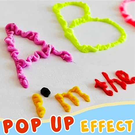 🎉2026 HOT SALE 50% OFF!!🖍️🎁Magic Puffy Bubble Pens, Heat Activated Popcorn Pens DIY 3D Art Marker for Kids Crafts