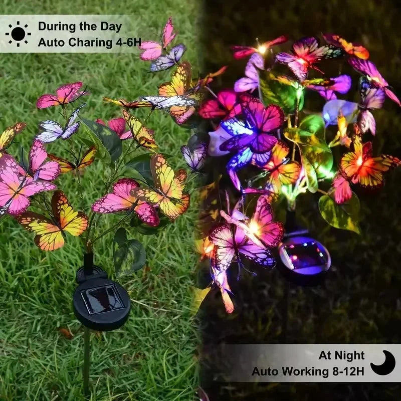 🥳2026 HOT SALE🥳💞50K+ SOLD!💥50% Off for a Limited Time!🌧️ 🦋 Breathe Life into Your Garden Day & Night. Solar Butterfly Lights with Dual Modes – Automatic Magic. ✨💐