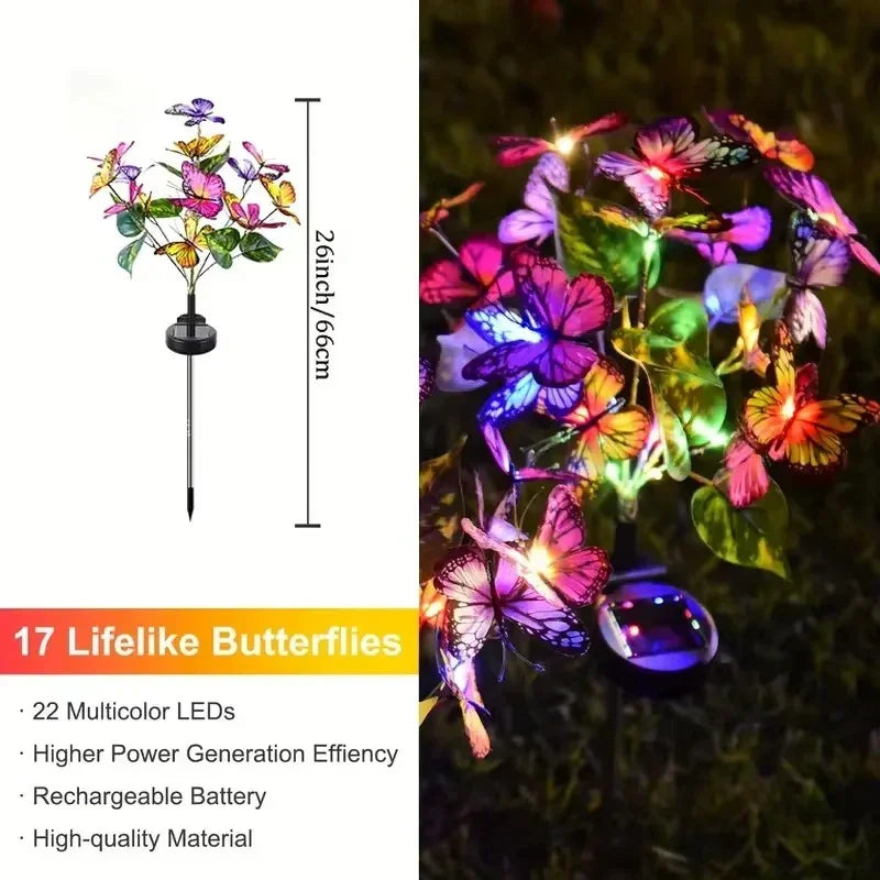 🥳2026 HOT SALE🥳💞50K+ SOLD!💥50% Off for a Limited Time!🌧️ 🦋 Breathe Life into Your Garden Day & Night. Solar Butterfly Lights with Dual Modes – Automatic Magic. ✨💐
