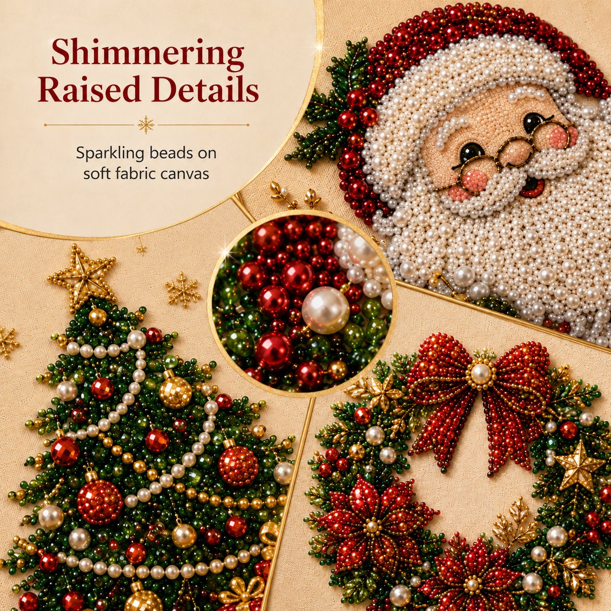 🔥LIMITED TIME 49% OFF🔥DIY Christmas Pearl Art Kit Beginner Friendly Craft