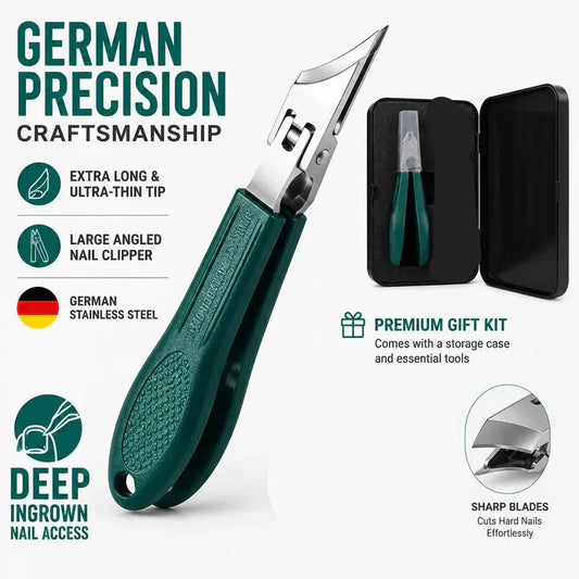 💅 BUY 1 GET 1 FREE! ✨ Eagle Beak Beveled Nail Clippers – Wide Jaws, Ergonomic, Built-In Catcher 🦅