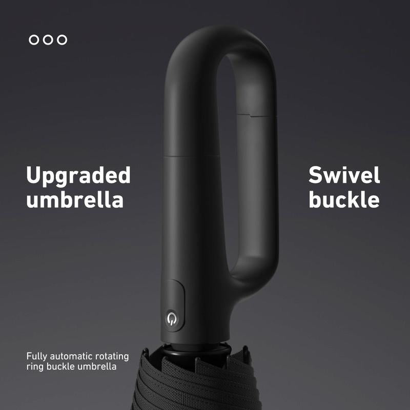 🔥Automatic Folding Umbrella – Windproof, Waterproof & Compact ☔ with Loop Buckle for Everyday Carry 🌬️💧