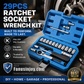 ⏳🔥LIMITED-TIME 50% OFF! ⏰🔧🚗 29pcs Core Ratchet Socket Wrench Kit – Chrome‑vanadium steel, 11 sockets & 10 bits. Perfect for car repairs & DIY 🛠️✨