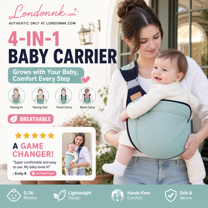 🎉 2026 Sale — Over 30,000 Sold! 👶 4-in-1 Breathable Baby Carrier – 0-36 Months, Front/Back/Facing In/Out – Hands-Free Comfort for Parent & Baby! ✨