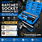 ⏳🔥LIMITED-TIME 50% OFF! ⏰🔧🚗 29pcs Core Ratchet Socket Wrench Kit – Chrome‑vanadium steel, 11 sockets & 10 bits. Perfect for car repairs & DIY 🛠️✨