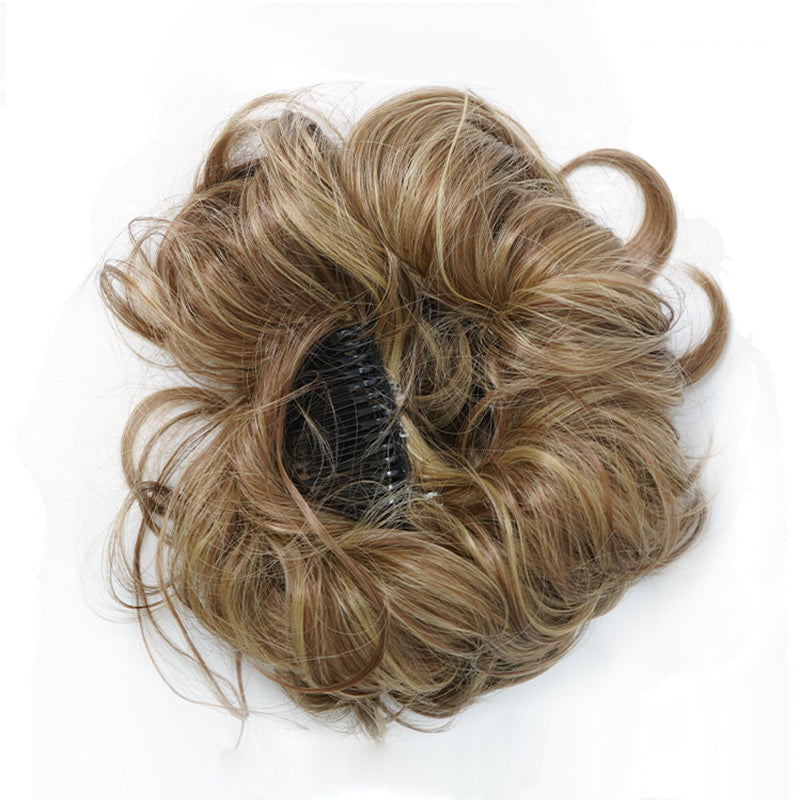 Messy Side Comb Hair Bun – Instant Voluminous Updo Clip-In – 10-Second Effortless Styling, Slip-Proof All-Day Hold, Premium Heat-Friendly Fiber Up to 160°C & Lightweight Only 90g – 3 Placement Styles 🎀