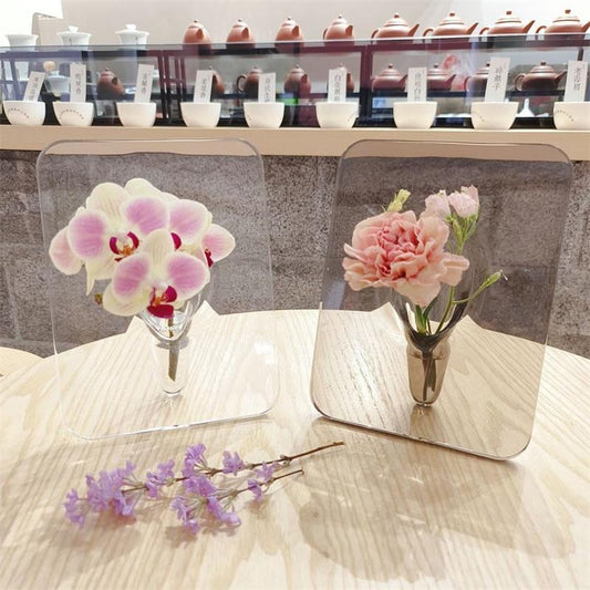 🎉 2026 Sale — Over 58,000 Sold!💞 Nordic Transparent Acrylic Vase – Minimalist Elegance for Any Space 🌷