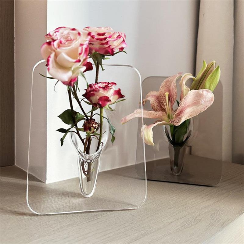🎉 2026 Sale — Over 58,000 Sold!💞 Nordic Transparent Acrylic Vase – Minimalist Elegance for Any Space 🌷