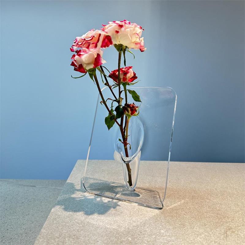 🎉 2026 Sale — Over 58,000 Sold!💞 Nordic Transparent Acrylic Vase – Minimalist Elegance for Any Space 🌷