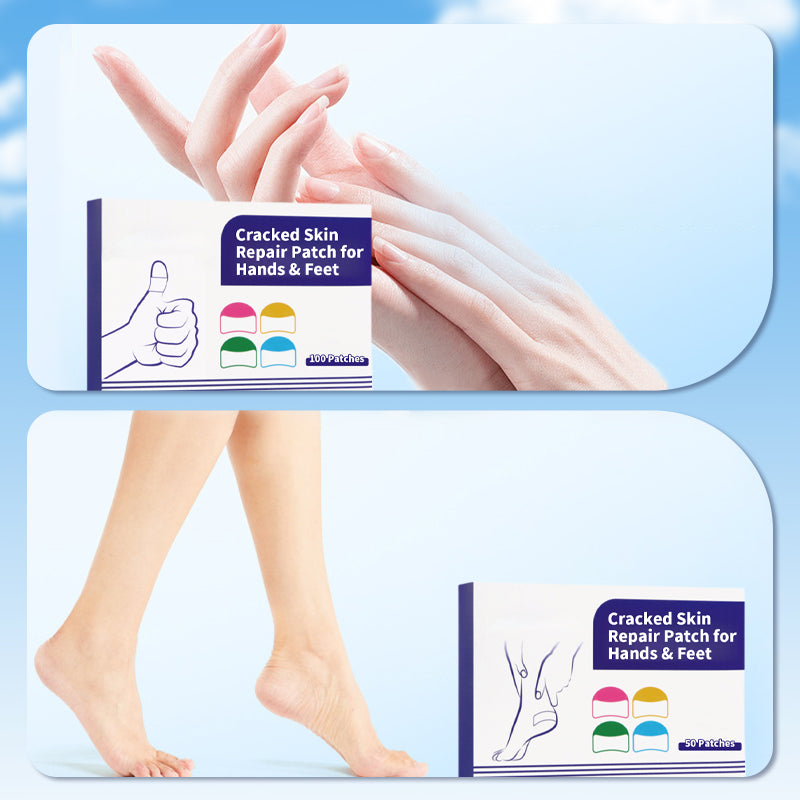 🩹 BUY 2 GET 1 FREE! ✨ Cracked Skin Repair Patch - Deep Hydration for Heels/Elbows, Pain Relief in 2 Hours, Invisible & Waterproof ⏳📦