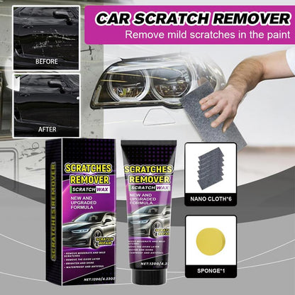 🔥🔥Buy 2 get 1 free 🔥Car Scratch Remover Wax with Nano Cloth