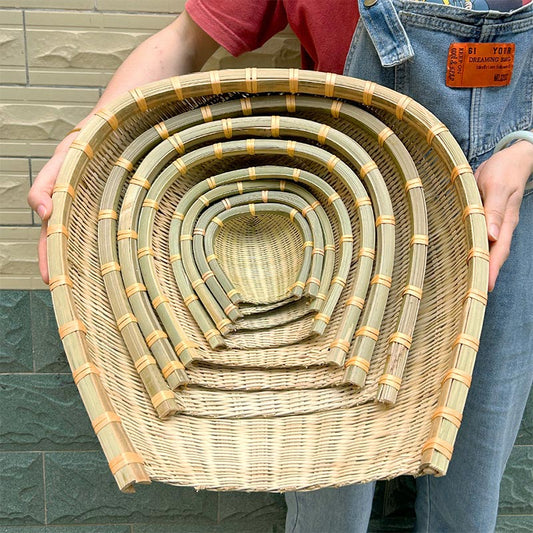 Hand-woven Bamboo Basket