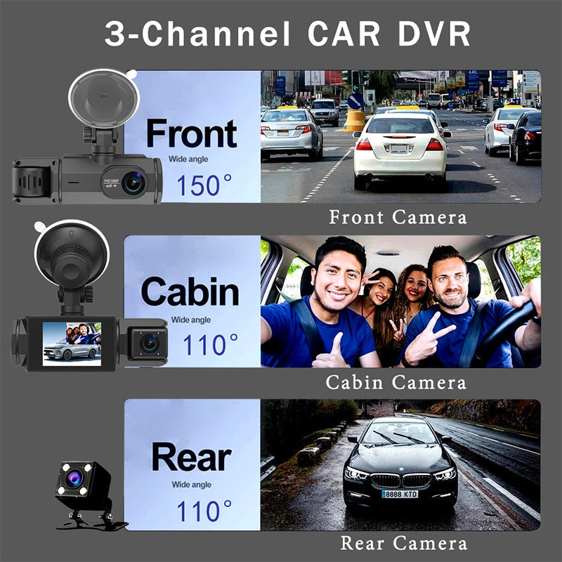 🚗 2025 Hot Sale 💥CarDVR，ReverseCamera- HD 1080p Car Recorder with Reverse Camera