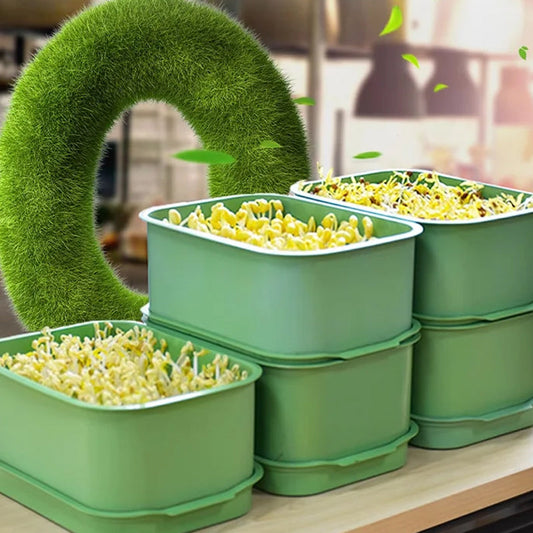 🔥Stackable Bean Sprout Growing Box - Multi-layer Design, Perfect for Home Cultivation, Healthy Green Living!