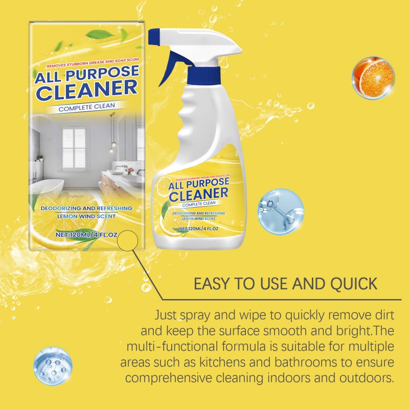 🍃All-Purpose Powerful Kitchen Cleaning Spray, Deodorizing & Refreshing