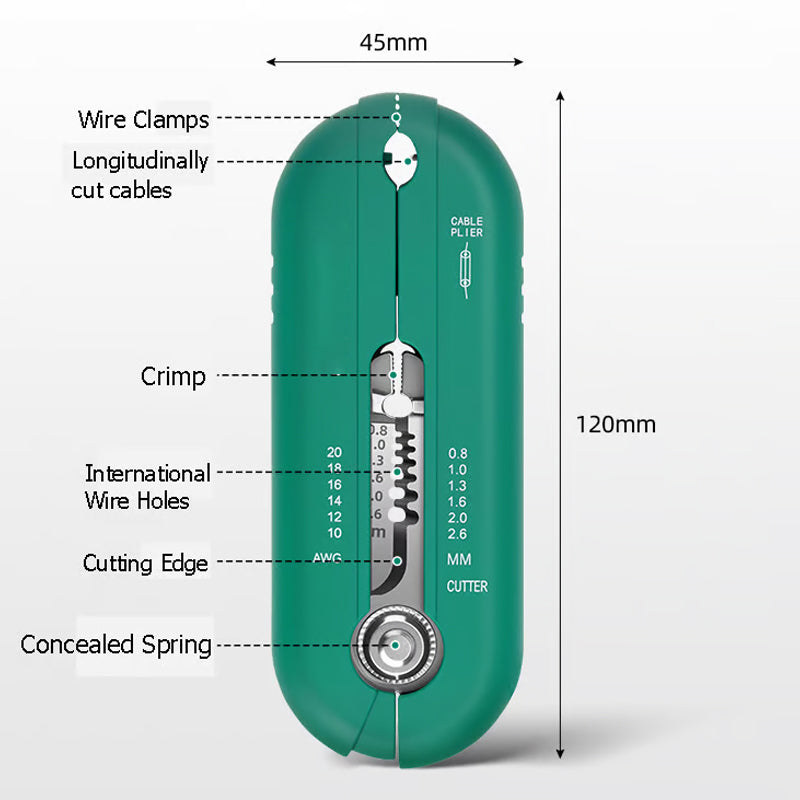 Multifunctional Wire Stripper & Cutter Tool