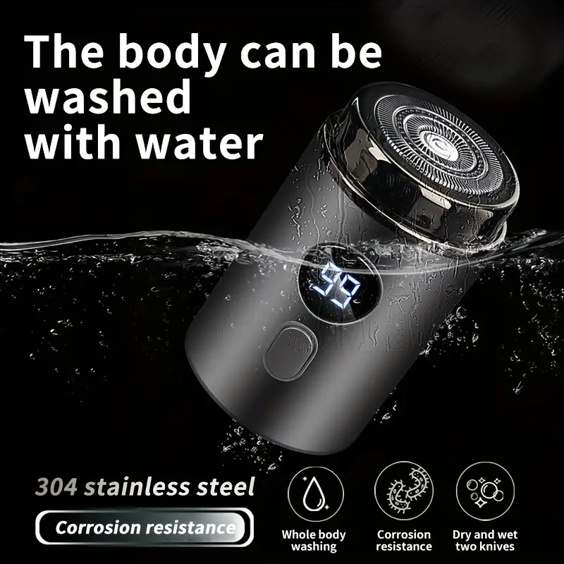 🔥Christmas Special 49% OFF🔥Men’s Powerful Mini Electric Shaver with Digital Display
