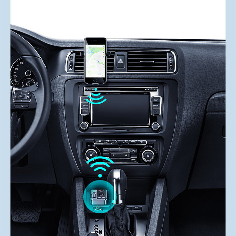 Car Bluetooth Dual-Port Fast Charging Player