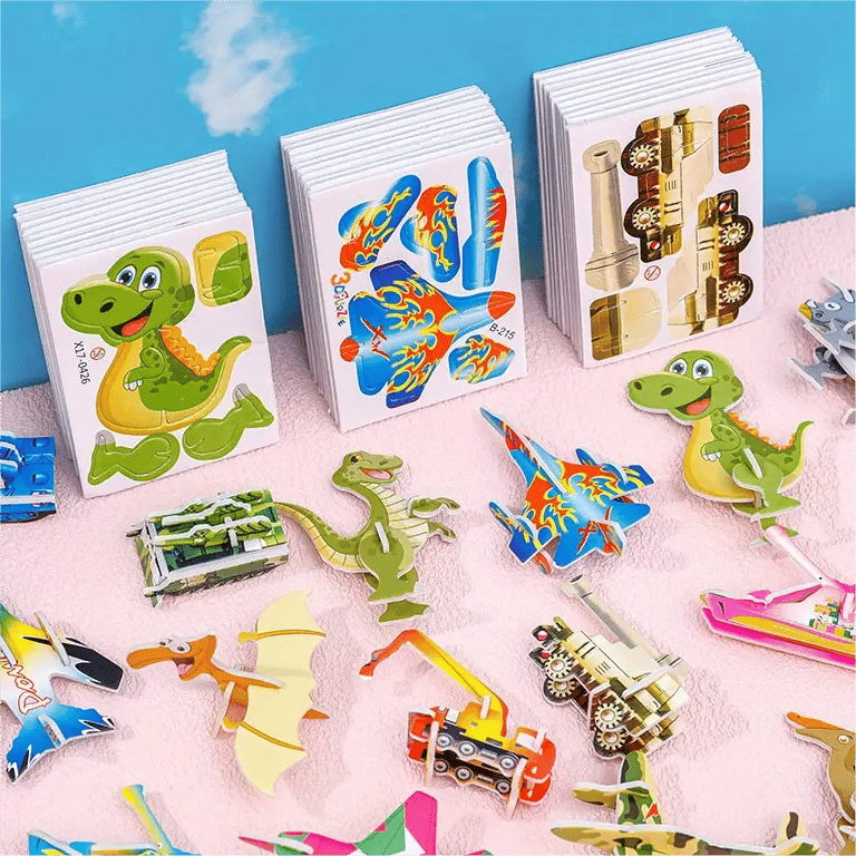Educational 3D Cartoon Puzzle - 57 Interlocking Pieces with Vibrant Characters for Creative Learning 🎨👧
