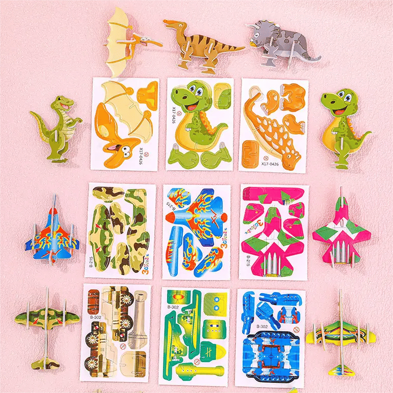 Educational 3D Cartoon Puzzle - 57 Interlocking Pieces with Vibrant Characters for Creative Learning 🎨👧