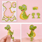 Educational 3D Cartoon Puzzle - 57 Interlocking Pieces with Vibrant Characters for Creative Learning 🎨👧