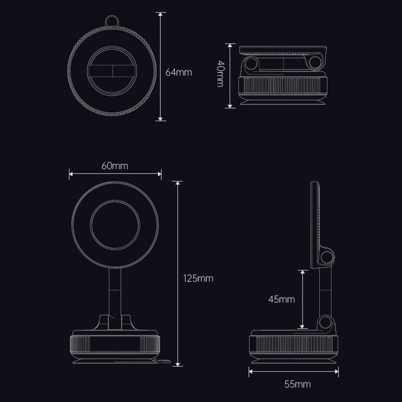 📱 BUY 2, GET 1 FREE! 🚗 Foldable Magnetic Mount – Stable Fixing, Compact Design & 360° Rotation 🧲