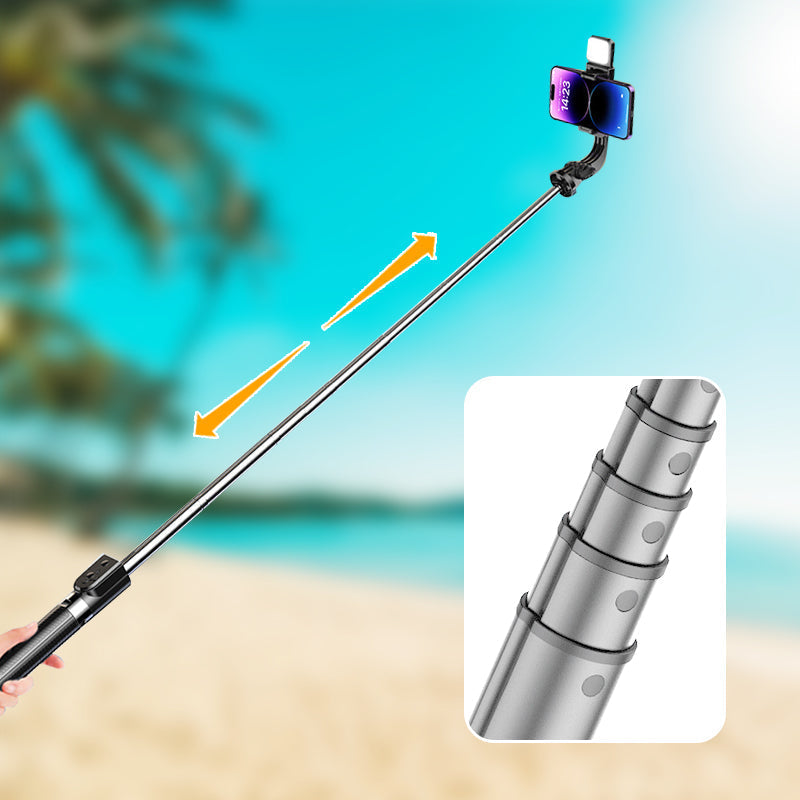 3 in 1 Selfie Stick Tripod with Remote✨ Foldable portable phone holder for photo & video shooting.