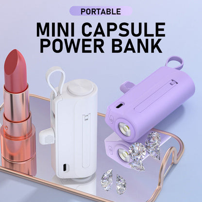Portable Mini Capsule Power Bank