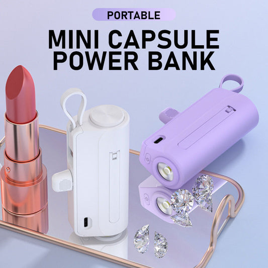 Portable Mini Capsule Power Bank