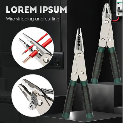 2-in-1 Dual Jaw Adjustable Wire Pliers