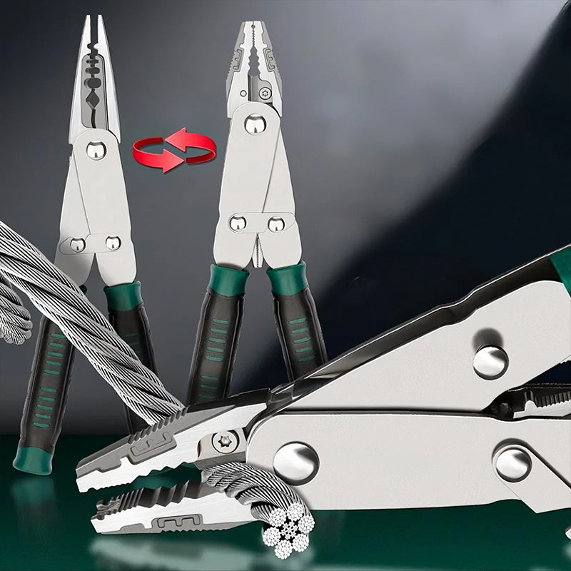 2-in-1 Dual Jaw Adjustable Wire Pliers