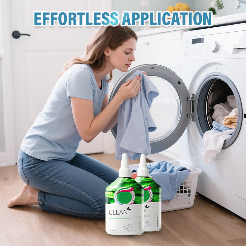 👕✨ Powerful Stain Remover for Clothes - Erases Grease, Wine, Ink Stains in Seconds, Gentle on Fabrics 🧴🔥