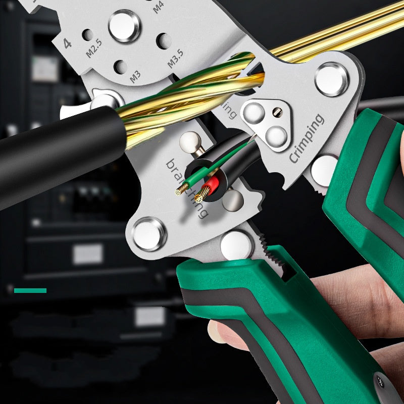 Multi-Function Foldable Wire Stripper with Voltage Tester