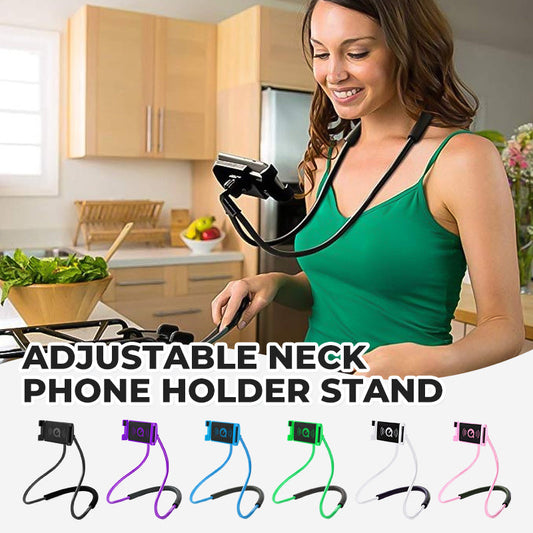⏳Limited-time 50% off⏰Adjustable Neck Phone Holder Stand – Hands-Free & Comfortable Viewing📱