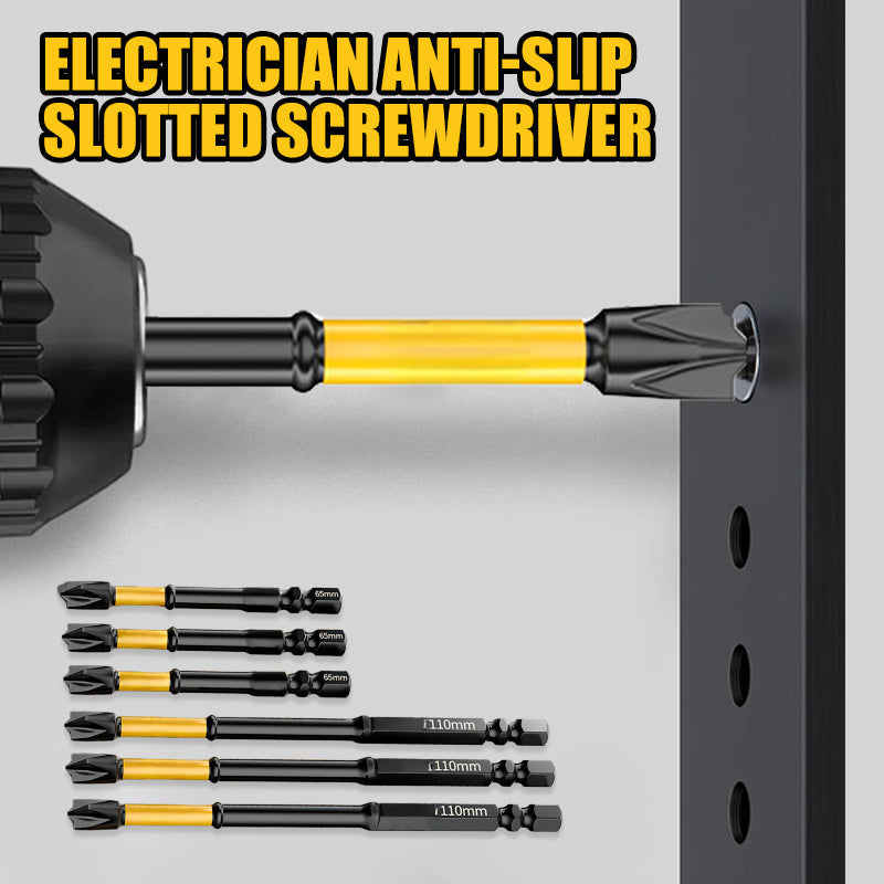 Electrician Anti-Slip Slotted Screwdriver
