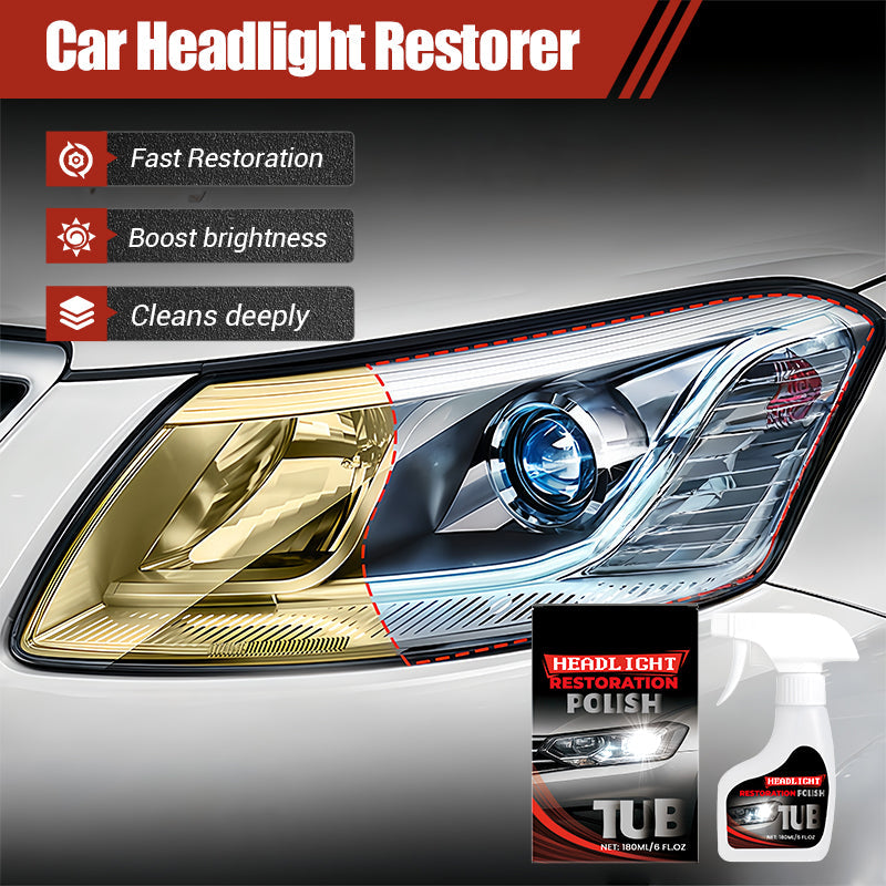 180ml Professional Car Headlight Restorer with Sponge