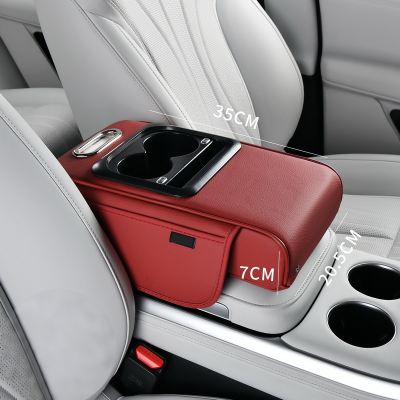 Car Armrest Organizer with USB Charging Ports