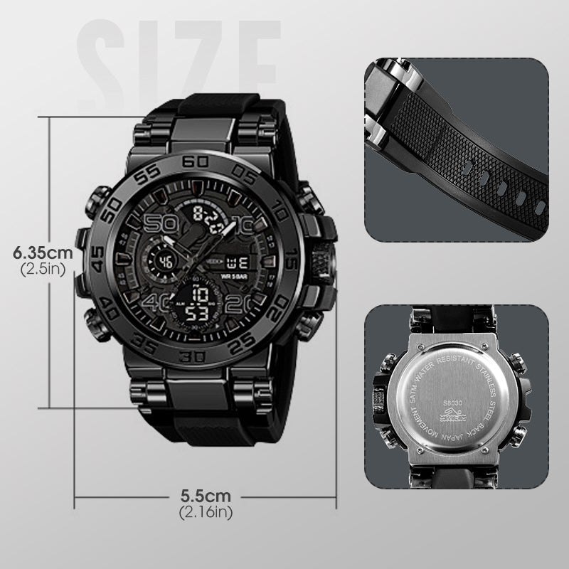 Multifunctional LED Waterproof Digital Watch – meteor1776