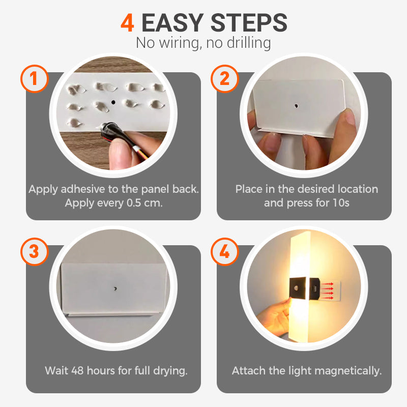 Rechargeable Motion Sensor Wall Sconce