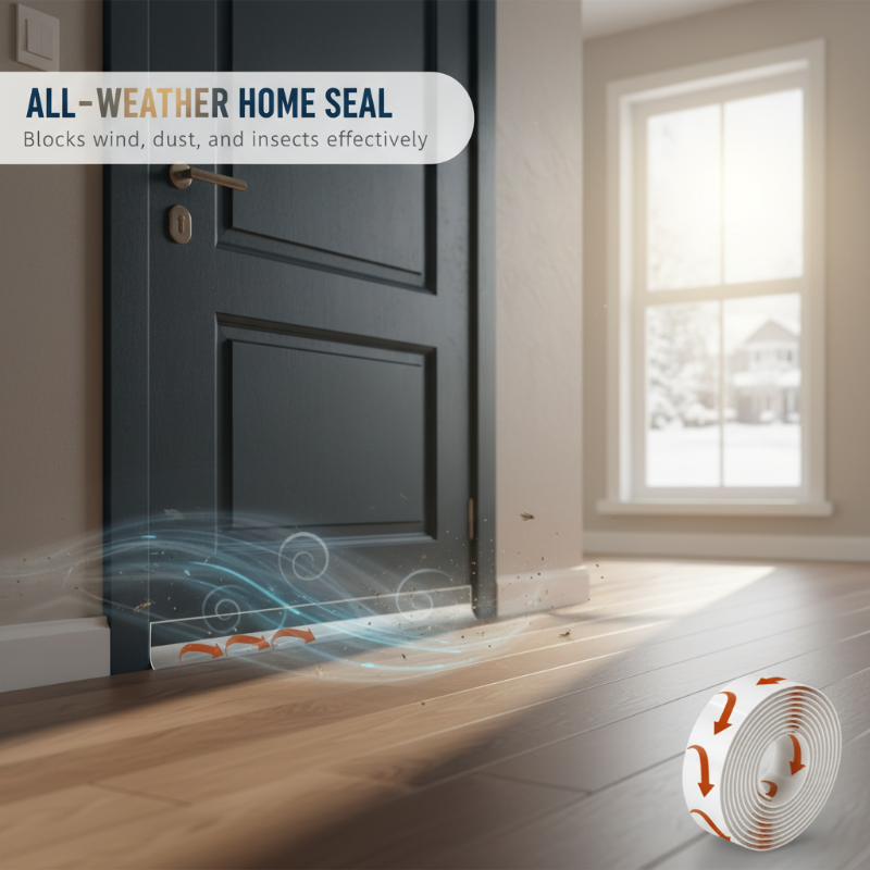 Self-Adhesive Weather Stripping for Doors & Windows