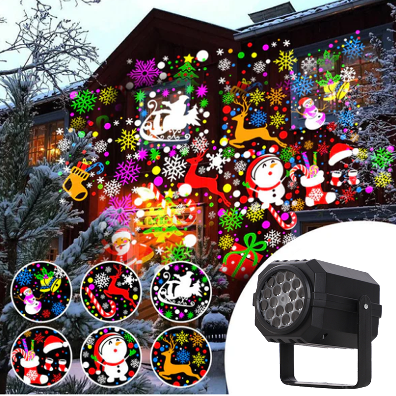 🔥Black Friday Sale 🎁Rotating LED Christmas Pattern Projector Light